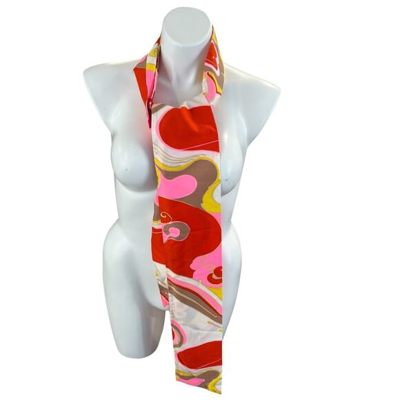 Vintage Retro Scarf Headwrap Mod Bandana Bright Colors - Picture 4 of 4